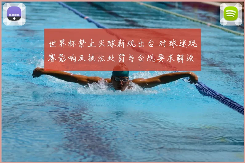 世界杯禁止买球新规出台 对球迷观赛影响及执法处罚与合规要求解读