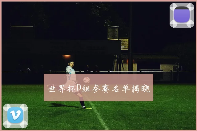 世界杯D组参赛名单揭晓